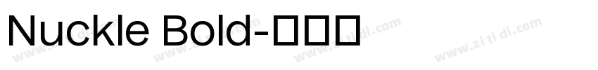 Nuckle Bold字体转换